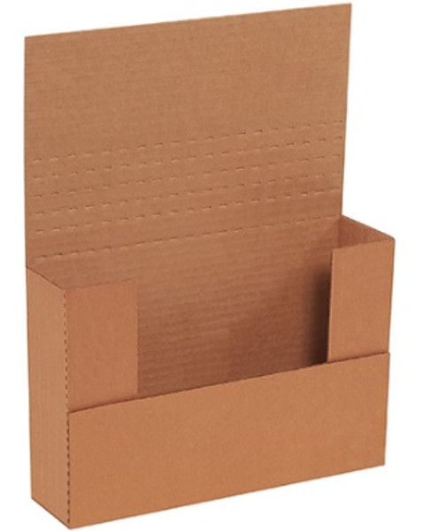 9 5/8" x 6 5/8" x 2 1/2" (200#/ECT-32-B) Kraft Corrugated Cardboard Easy-Fold Mailers