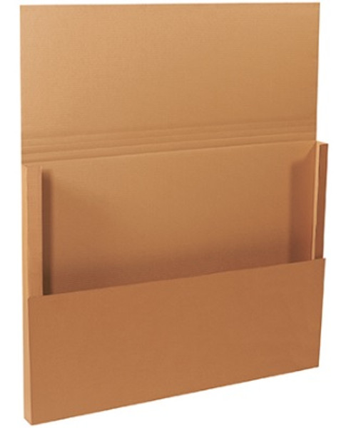 48" x 36" x 3" (200#/ECT-32-C) Kraft Corrugated Cardboard Jumbo Easy-Fold Mailers