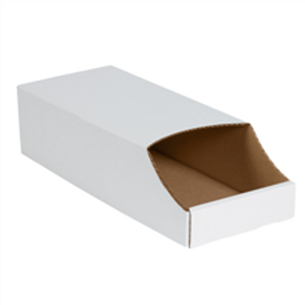 8" x 18" x 4 1/2"  Stackable Bin Boxes - Fits 18" Shelf