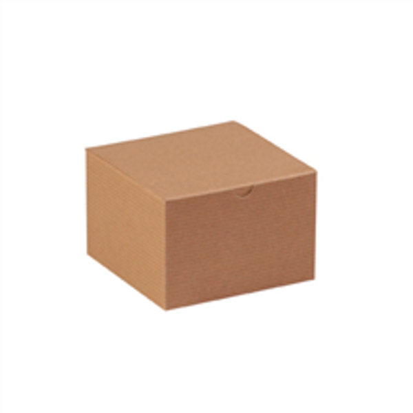 6" x 6" x 4" Kraft Chipboard Gift Carton Boxes 