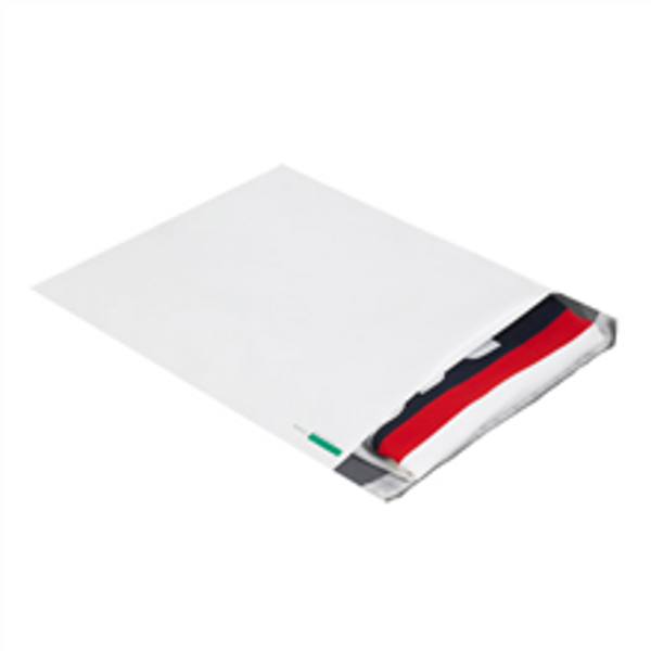 13" x 16" x 2" Expansion Poly Courier Mailers White Flat Self Seal Envelopes