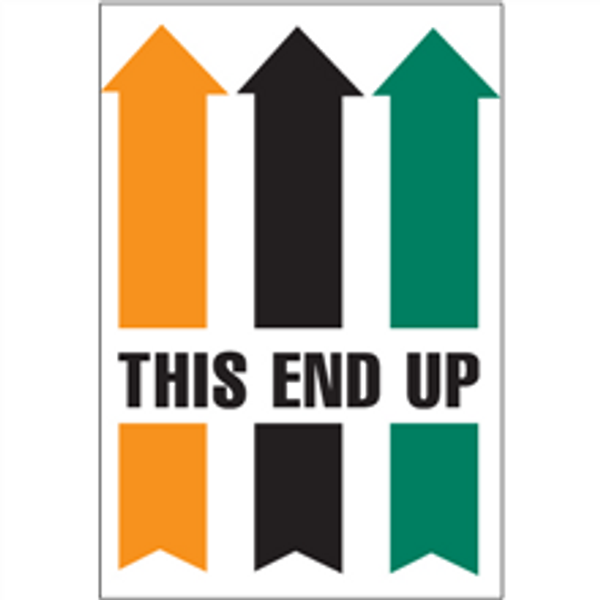 "This End Up" Arrow Shipping and Handling Labels