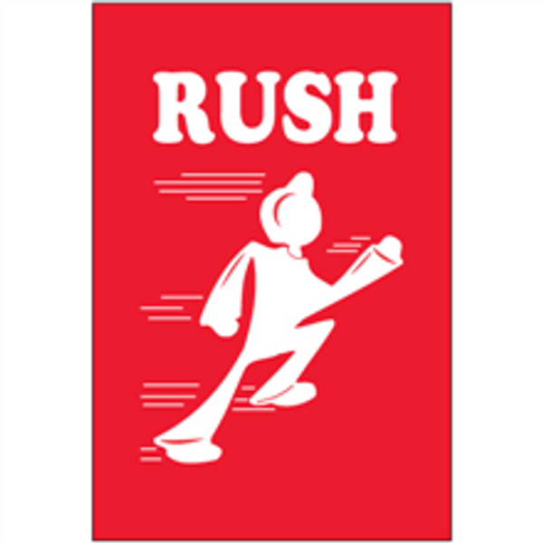 "Rush" Shipping and Handling Labels