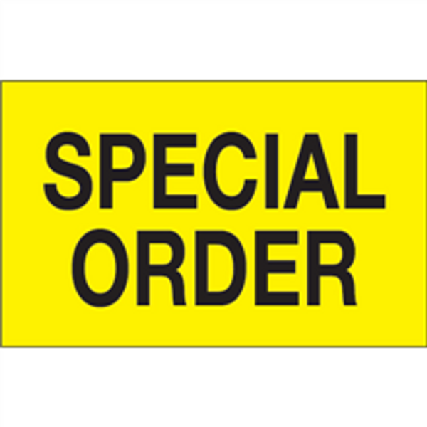 "Special Order" (Fluorescent Yellow) Production Labels
