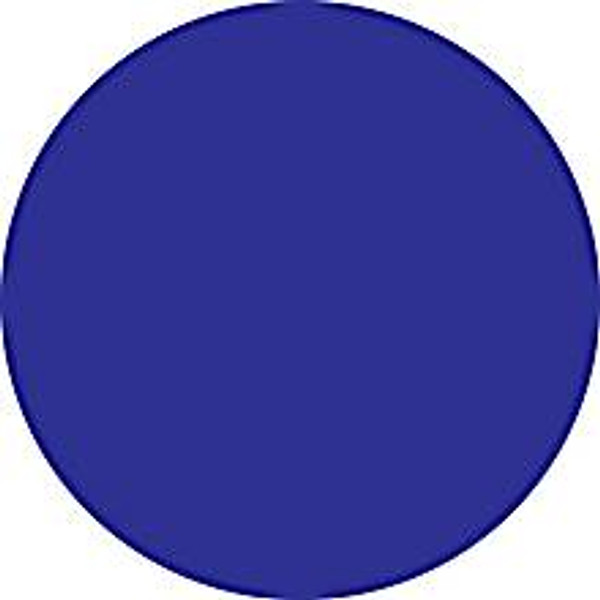 Dark Blue Inventory Label - Round Inventory Stickers