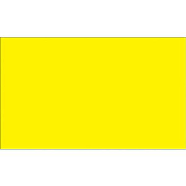 3" x 6" Fluorescent Yellow Inventory Rectangle Labels