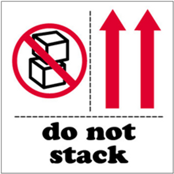 "Do Not Stack" International Safe-Handling Labels