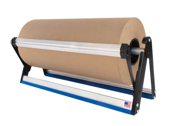 48" Economy Horizontal Kraft Paper Roll Dispenser Straight Edge