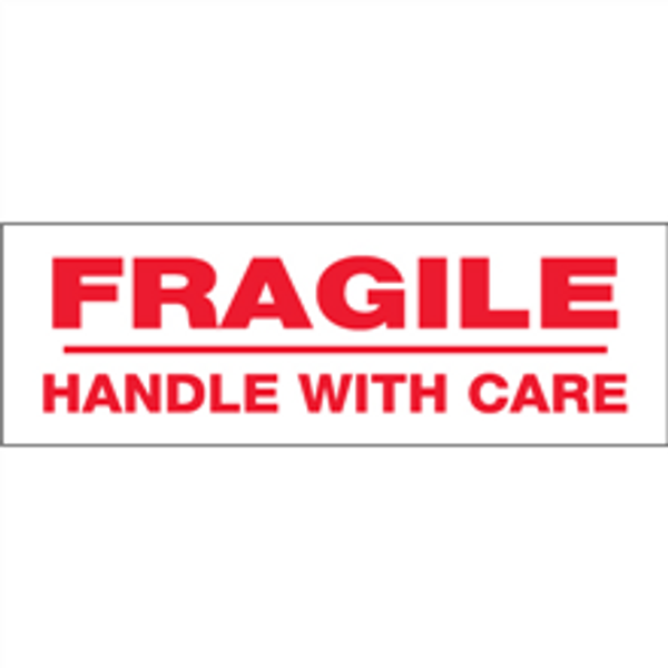 "Fragile Handle With Care"  Pre-Printed Carton Sealing Tape