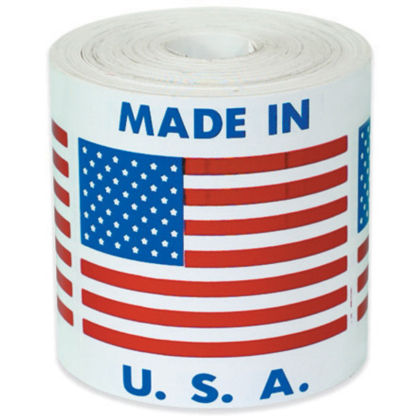"Made in U.S.A." Labels Shipping and Handling Labels