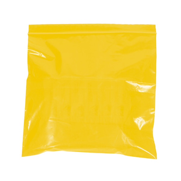 10" x 12" - 2 Mil Yellow Reclosable Poly Bags