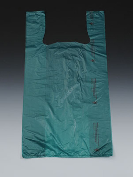 12" x 6" x 23" Dark Green High Density T-Shirt / Merchandise Bags .65 mil