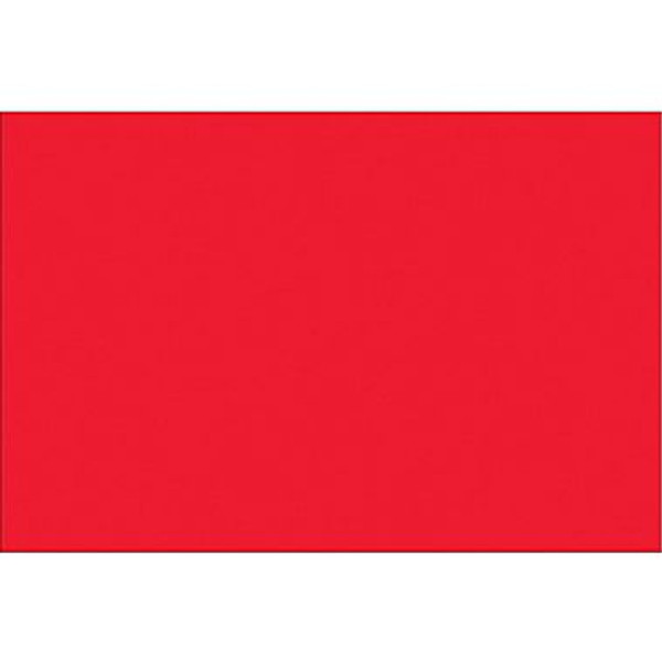 3" x 9" Fluorescent Red Inventory Rectangle Labels