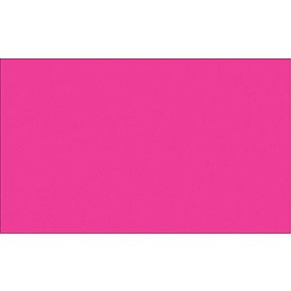 3" x 9" Fluorescent Pink Inventory Rectangle Labels