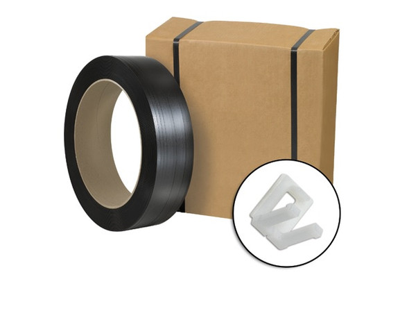1/2" x 9000' Jumbo Postal Approved Poly Strapping Kit