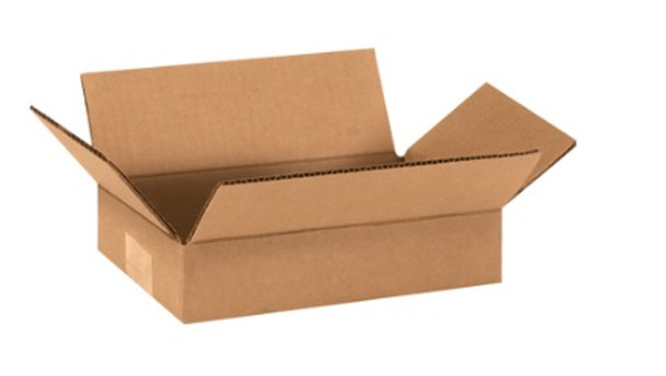 9" x 6" x 2" (ECT-32) Flat Kraft Corrugated Cardboard Shipping Boxes