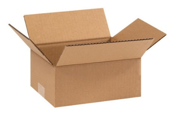 9" x 7" x 3" (ECT-32) Flat Kraft Corrugated Cardboard Shipping Boxes