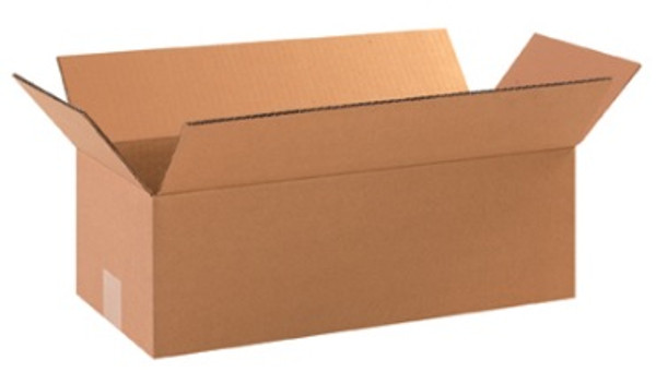 18" x 8" x 4" (ECT-32) Long Kraft Corrugated Cardboard Shipping Boxes