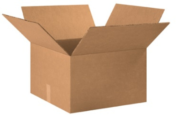 20" x 20" x 10" (DW/ECT-48) Heavy-Duty Double Wall Kraft Corrugated Cardboard Shipping Boxes