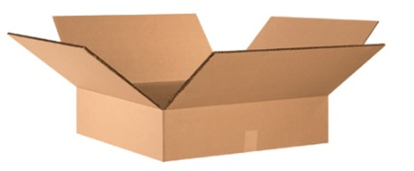 24" x 24" x 6" (DW/ECT-48) Heavy-Duty Double Wall Kraft Corrugated Cardboard Shipping Boxes