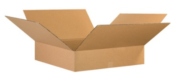 26" x 26" x 4" (ECT-32) Flat Kraft Corrugated Cardboard Shipping Boxes