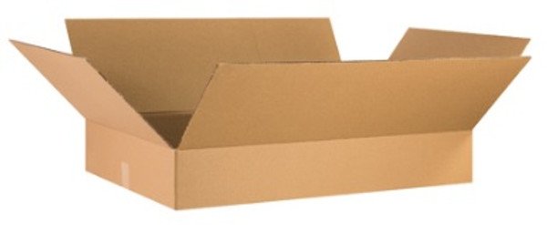 36" x 18" x 6" (ECT-32) Flat Kraft Corrugated Cardboard Shipping Boxes