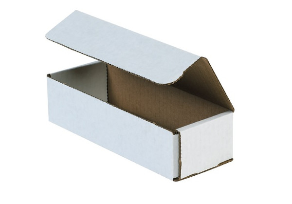 16" x 6" x 4" (ECT-32-B) White Corrugated Cardboard Mailers