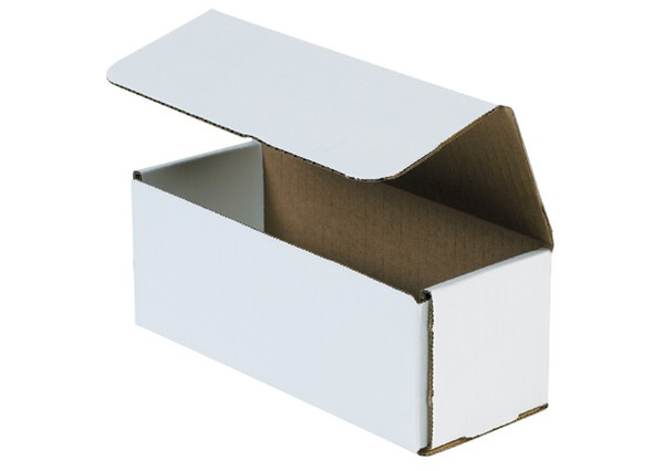 16" x 6" x 6" (ECT-32-B) White Corrugated Cardboard Mailers