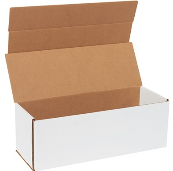 17" x 6" x 6" (ECT-32-B) White Corrugated Cardboard Mailers