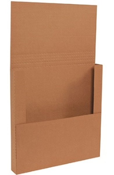 18" x 18" x 2" (200#/ECT-32-B) Kraft Corrugated Cardboard Easy-Fold Mailers