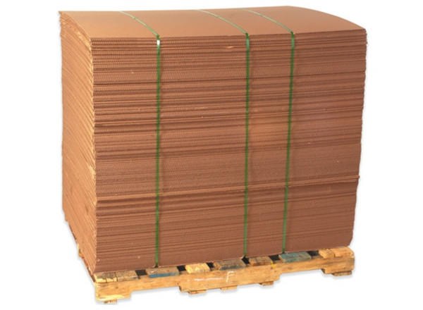 22" x 18" (ECT-32) Kraft Corrugated Cardboard Sheets