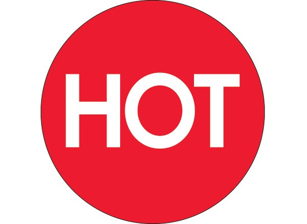 "Hot" (High Gloss) Labels Shipping and Handling Labels