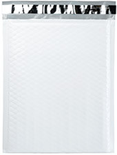 Size #6 12.5"x18" White Poly Bubble Mailer with Peel-N-Seal