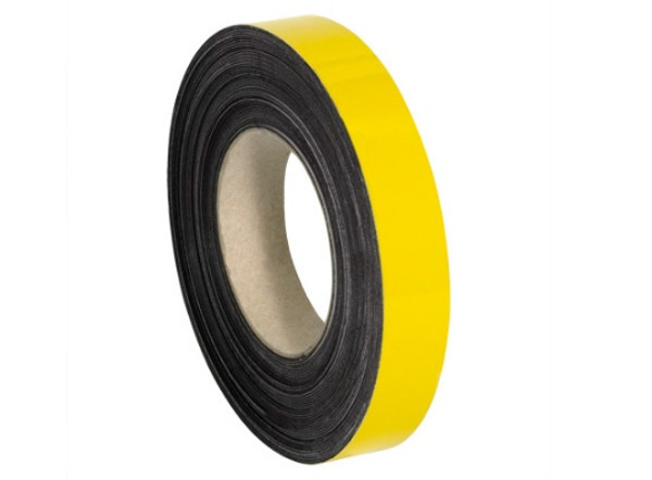 1" x 100' Yellow Magnetic Warehouse Label Rolls 