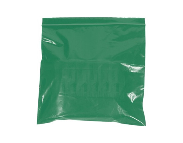 2 Mil Green Reclosable Poly Bags