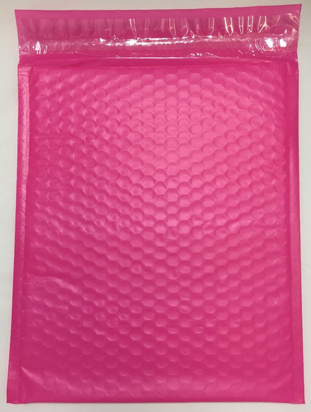  10.5" x 15" (100 Qty) #5  Pink Poly Bubble Mailers with Peel and Seal Self Seal Closure