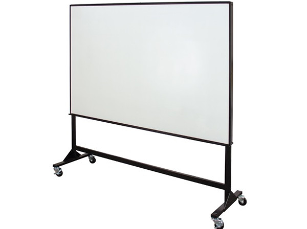 6' x 4' White, Magnetic Dry Erase Bulletin Board with Casters