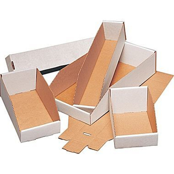 16" x 12" x 4 1/2" Open Top Bin Boxes - Fits 12" Shelf
