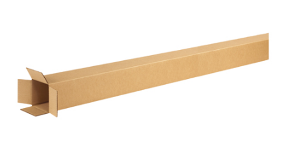 4" x 4" x 74" (ECT-32) Tall Kraft Corrugated Cardboard Shipping Boxes