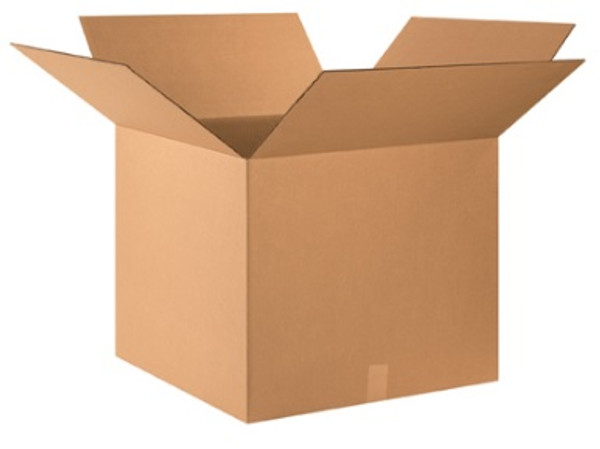 24" x 24" x 22" (ECT-32) Kraft Corrugated Cardboard Shipping Boxes