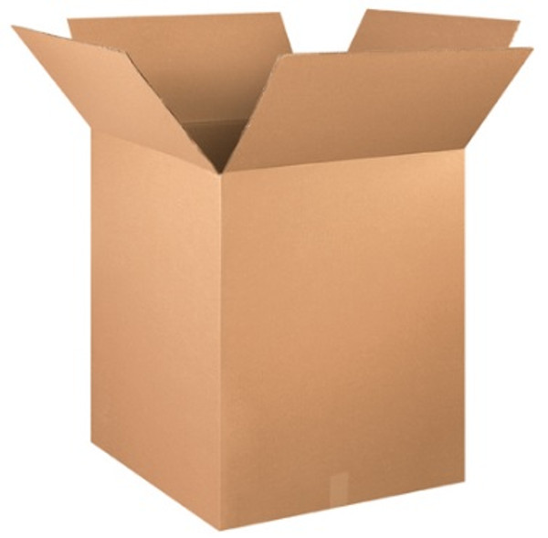 24" x 24" x 28" (ECT-32) Kraft Corrugated Cardboard Shipping Boxes