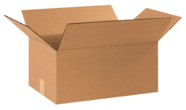 17 1/4" x 11 1/4" x 6" (ECT-44) Heavy-Duty Single Wall Kraft Corrugated Cardboard Shipping Boxes