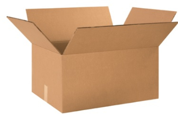 20" x 14" x 10" (DW/ECT-48) Heavy-Duty Double Wall Kraft Corrugated Cardboard Shipping Boxes