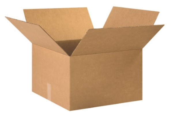 22" x 22" x 12" (ECT-32) Kraft Corrugated Cardboard Shipping Boxes