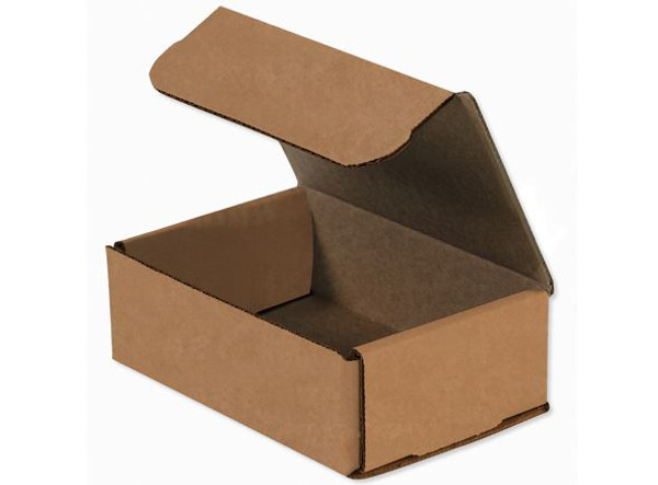 6 1/2" x 3 1/4" x 1 1/4" (200#/ECT-32-B) Kraft Corrugated Cardboard Mailers