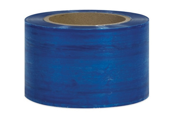 3" Blue Stretch Wrap Bundling Plastic Film