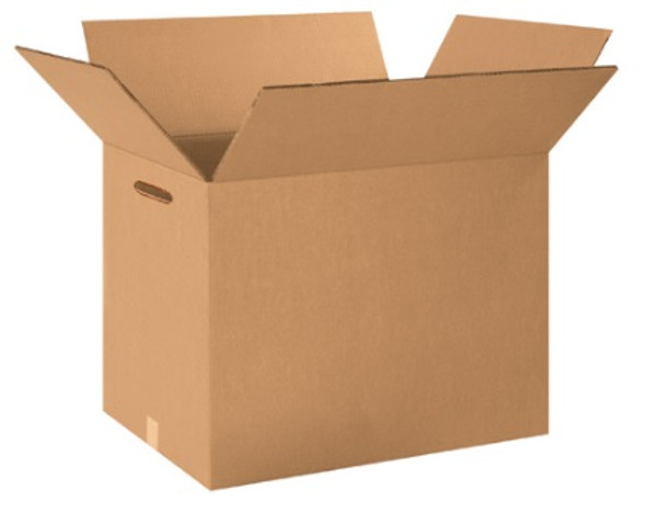 18" x 12" x 12" (DW/ECT-48) Heavy-Duty Double Wall Kraft Corrugated Cardboard Shipping Boxes with Hand Holes.