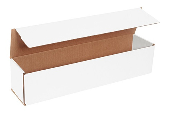 20" x 4" x 4" (ECT-32-B) White Corrugated Cardboard Mailers