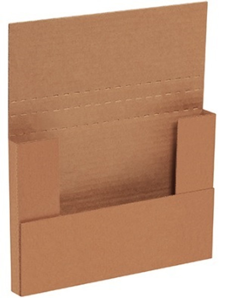 9 5/8" x 6 5/8" x 3 1/2" (200#/ECT-32-B) Kraft Corrugated Cardboard Easy-Fold Mailers