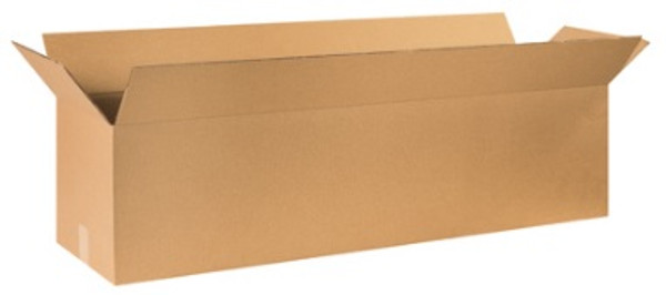 60" x 12" x 12" (DW/ECT-48) Heavy-Duty Double Wall Kraft Corrugated Cardboard Shipping Boxes